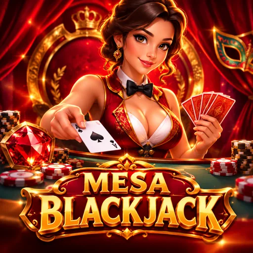 Mesa de blackjack ao vivo com dealer distribuindo cartas em estúdio